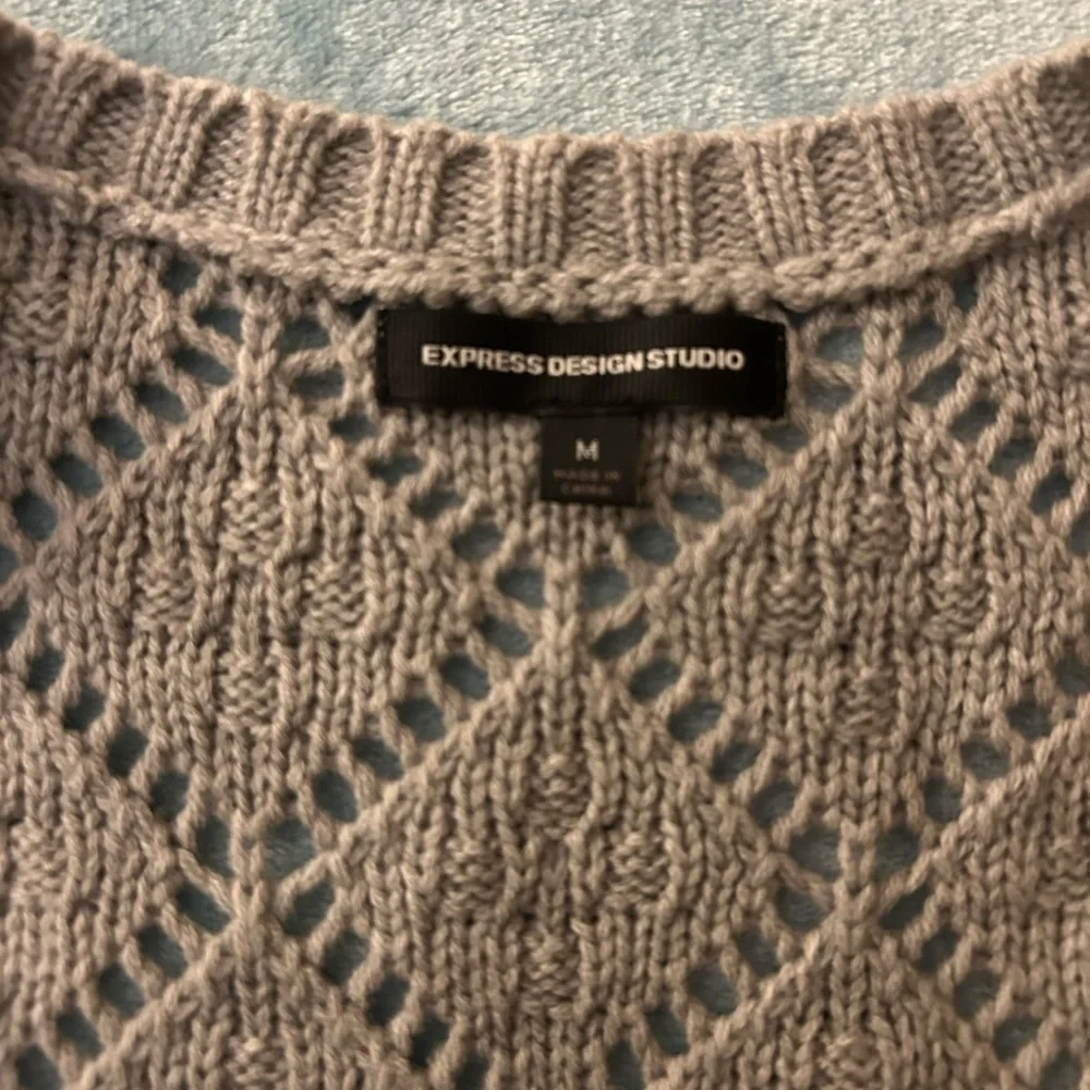 Express Taupe Knit Tank Top Sweater Vest - Picture 2 of 4